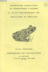 Inventaire floristique et faunistique d'Ariège - 3e Atlas préliminaires des amphibiens et reptiles