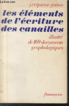 Les éléments de l'écriture des canailles illustré de 169 documents graphologiques. Crépieux-Jamin J.