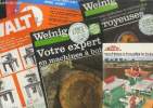 Lot de 6 brochures et fascicules et un catalogue sur les machines et l'usinage du bois.. Collectif