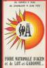 Foire Nationale d'Agen et de Lot-et-Garonne du samedi 3 juin au dimanche 11 juin 1978. Collectif