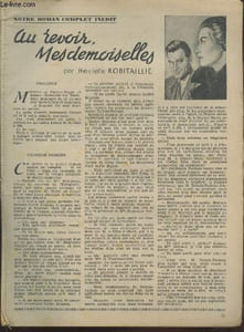 Au revoir Mesdemoiselles - Christine - Laurette - Tiré à part de plusieurs numéros du journal Veillées des Chaumières