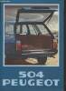 Brochure Peugeot 504. Collectif