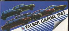 Talbot Gamme 1983. Collectif