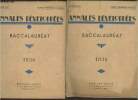 Mathématiques 1 et 2 (en deux volumes) : Annales développées Baccalauréat novembre-décembre 1936. Lichnerowicz André