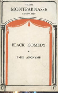 Programme Théâtre Montparnasse : Black Comedy et L'oeil anonyme - Deux comédies de Peter Shaffer