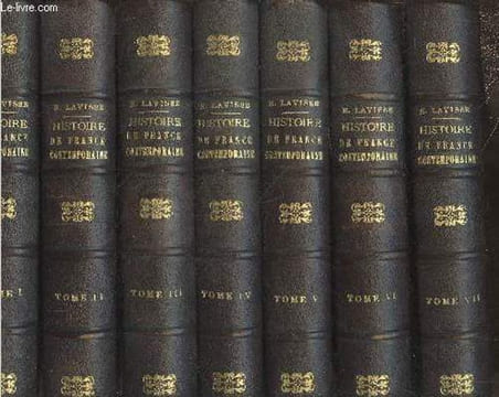 10 volumes - Histoire de France contemporaine depuis la Révolution jusqu'à la paix de 1919 Tomes 1 à 10 (en 10 volumes). Lavisse Ernest, Sagnac P., ...