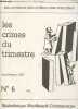 Les crimes du trimestre n°6 - Printemps 1987. Roukhomovsky Bernard, Collectif