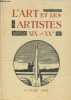 L'Art et et les Artistes XIXème & XXème siècles. Calot Frantz, Michon Louis-Marie, Charrier C.