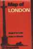 "Map of London - Scale 6"" to 1 mile - Index to Streets- Tout pour le visiteur avec carte du metro en couleur (Echelle 1 : 10,560)". Collectif
