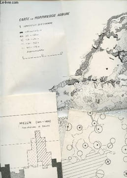 Lot de planches : Structure agraire et économie rurale des plateaux tertiaires entre la Seine et l'Oise. Brunet Pierre