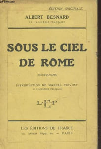 Sous le ciel de Rome (édition originale)