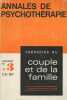 Annales de psychothérapie - Supplément au n°3 T. II 1971 : Thérapies du couple et de la famille. Collectif