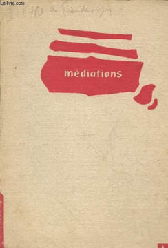 Méditations n°1. Sommaire : L'esthétique du jeune Luckacs par Lucien Goldmann - La nostalgie et la forme par Georges Lukacs - L'actualité de poussin ...