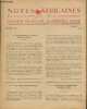 Notes Africaines n°16 Octobre 1942 - Bulletin d'information et de correspondance de l'Institut Français d'Afrique Noire. Sommaire : Role défensif de ...