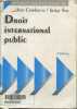 "Droit International Public (Collection ""Domat Droit public"") - 4e édition". Combacau Jean, Sur Serge