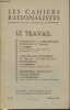 Les cahiers rationalistes n°156 Juillet-Août 1956 : Le Travail. Sommaire : Introduction à l'organisation scientifique du travail par J. Dubas - ...