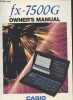 FX-7500G owner's manual. Collectif