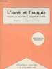 "L'inné et l'acquis : Inégalités ""naturelles"", Inégalités sociales (Collection ""Synthèse"")". Skrzypczak Jean-François