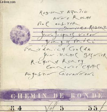 Chemin de ronde Vol. 5. Sommaire : La ceinture d'orages par Robert Amutio - Saïs par Anne Roche - Disparitions / Dans la tourmente par Paul Auster - ...
