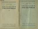 "Initiation philosophique Tomes 1 et 2 (en deux volumes) - Collection ""Bibliothèque Philosophique""". Ponceau Amédée