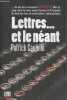 "Lettres...et le néant (Collection ""Du Nord au Sud"")". Caujolle Patrick