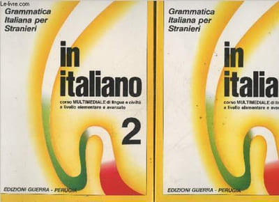 In Italiano corso Multimediale di lingua e civilta a livello elementare e avanzato - Grammatica italiana per stranieri Tomes 1 et 2 (en deux volumes)