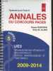 Annales du concours PACES - UE5 : Organisation des appareils et des systèmes (2) : Aspects morphologiques et fonctionnels. Années 5 - Optimisé pour ...