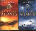 Atlantis - 2 volumes : tome 1 le gène atlantis + Tome 2 Le Fléau Atlantis. Riddle a. g., frederic le berre (traduction)
