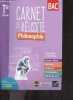 Carnet de reussite - philosophie - BAC Terminale generale - L'essentiel en 50 fiches - savoir faire, notions, reperes, vocabulaire, methode bac. ...