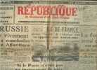 "La nouvelle republique de bordeaux et du sud ouest - samedi 2 et dimanche 3 avril 1949 - la russie s'eleve vivement contre la conclusion du pacte ...
