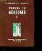 Precis de geologie - TOME II - collection Euclide, introduction aux etudes scientifiques, physique du globe, astronomie physique et sciences de la ...