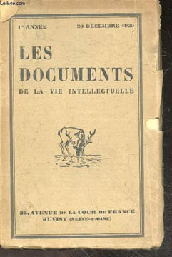 Les documents de la vie intellectuelle - N°3 - 1ere annee - 20 decembre 1929- Le catholicisme et la civilisation par Munnynck, la situation du ...