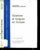 Sciences et langues en Europe - Centre Alexandre Koyre - latin et langues vernaculaires dans l'europe de la 1ere modernite, langues vernaculaires et ...