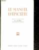 Le manuel d'epictete. M. DACIER