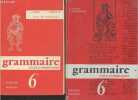 Grammaire 6e cycle d'observation - lot de 2 ouvrages : manuel + livre du professeur - classes de sixieme des lycees et des colleges d'enseignement ...