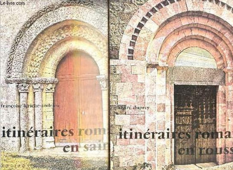 Itineraires romans en roussillon + Itineraires romans en saintonge : lot de 2 ouvrages - Les travaux des mois N°13 + N°14. DUPREY ANDRE - LERICHE ...