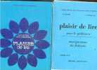 "Plaisir de lire - Enseignement du francais - Classe de cinquieme - lot de 2 ouvrage : Manuel + ""pour le professeur"" - collection litteraire sous la ...