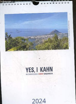 Yes, I Kahn International event organizer - calendrier 2024. KAHN RAMOS FLORENCE - COLLECTIF
