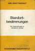 Standortbestimmungen .. Fingerhut Karl-Heinz