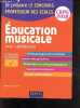 Education musicale- Oral / admission- CRPE 2018- je prepare le concours professeur des ecoles- methodologie pour le dossier, savoirs disciplinaires, ...