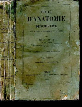 Traite d'anatomie descriptive avec figures intercalees dans le texte - tome premier : osteologie, arthrologie - 4e edition revue et amelioree. ...
