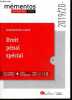 Droit penal special 1re - 2019/20 - Mementos apprendre utile - cours integral et synthetique + outils pedagogiques. Coralie Ambroise-Castérot