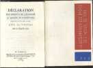 La declaration des droits de l'homme de 1789 - 1789/1989. COLLECTIF