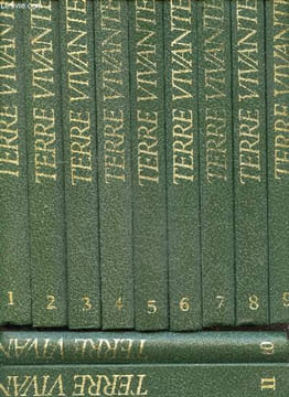 TERRE VIVANTE - LOT DE 11 VOLUMES : DU TOME 1 AU TOME 11 - la vie sur la terre, l'homme primitif, l'ecologie de la terre, le monde de l'invisible, ...