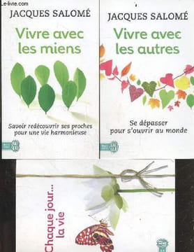 "Vivre avec les miens + Vivre avec les autres + chaque jour ... la vie, un carnet pour prendre des notes : lot de 3 volumes - developpement personnel ...
