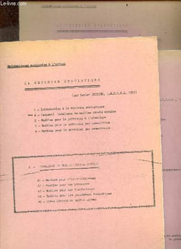 La decision statistique, Mathematiques appliquees a l'action - lot de 3 volumes : Introduction a la decision statistique + Catalogue de modeles usuels ...