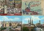 Cairo - 3 cartes postales - the azar mosque N°529 + sultan hassan and el riffaie mosque seen from the citadel N°630 + Le caire interieure de la ...