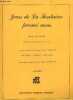 Jean de la Fontaine parmi nous - Opera de poche - Commande des jeunesses musicales de france - musique par Isabelle Aboulker - mise en scene de ...