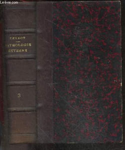 Manuel de pathologie externe - TOME III maladies des regions - cou , poitrine, abdomen - 6e dition entierement refondue avec figures dans le texte