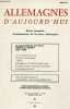 Allemagnes d'aujourd'hui - revue francaise d'information sur les deux allemagnes - N°84 avril juin 1983- Le contexte historique, mythes et ...